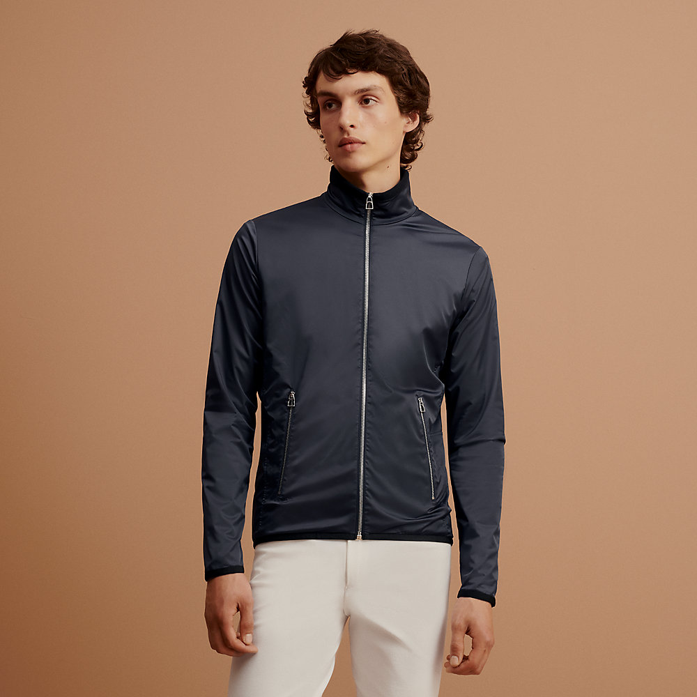 Warm-Up fleece - Blue | Hermès USA
